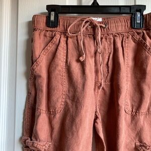 100% Linen Burnt Orange Pants